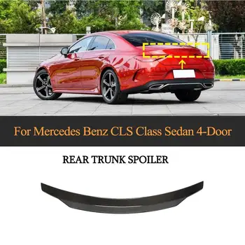 

Rear Spoiler For Mercedes-Benz CLS Class Standard Sport CLS63 AMG 4 Door 2018-2020 Rear Trunk Boot Lip Spoiler Wing Carbon Fiber