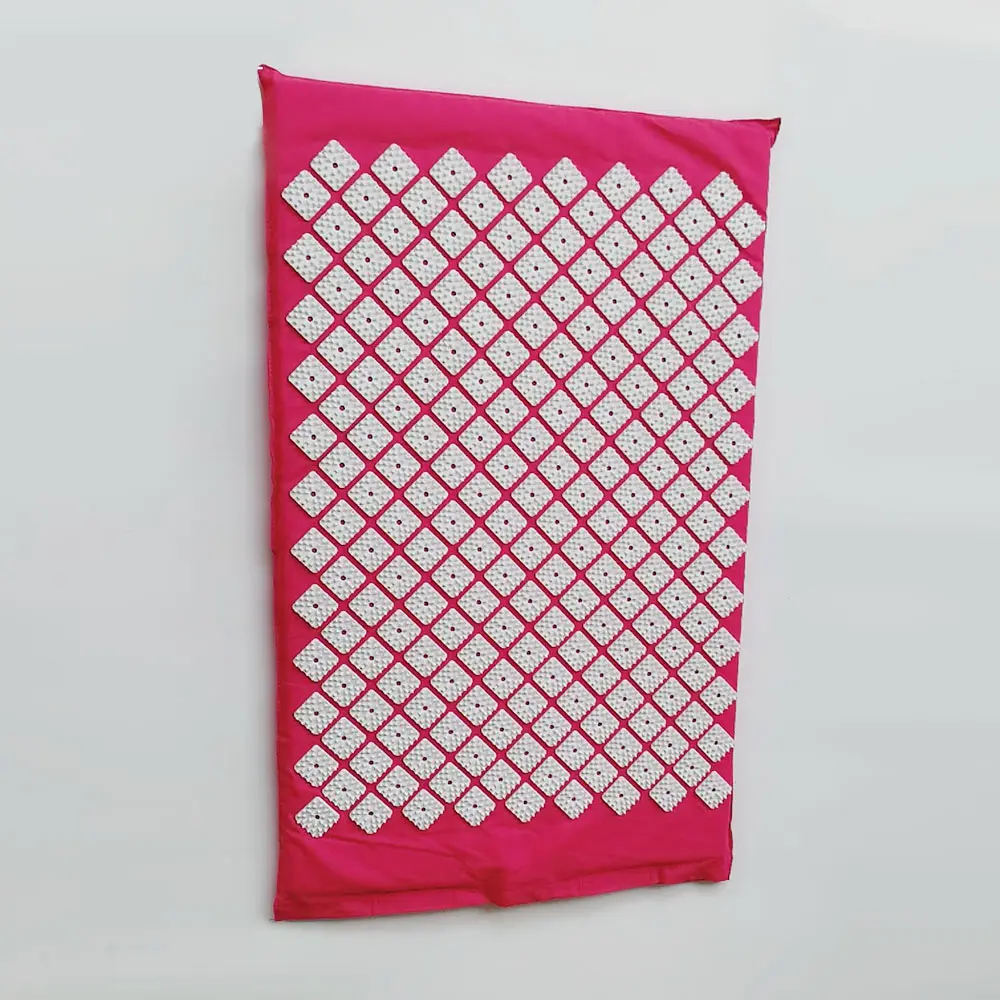 Pink set 1 Коврик для иглоукалывания, массажер, подушка для снятия боли в спине, шип, коврик для иглоукалывания, коврик для йоги, массажный и релаксационный набор - Цвет: Pink set 1