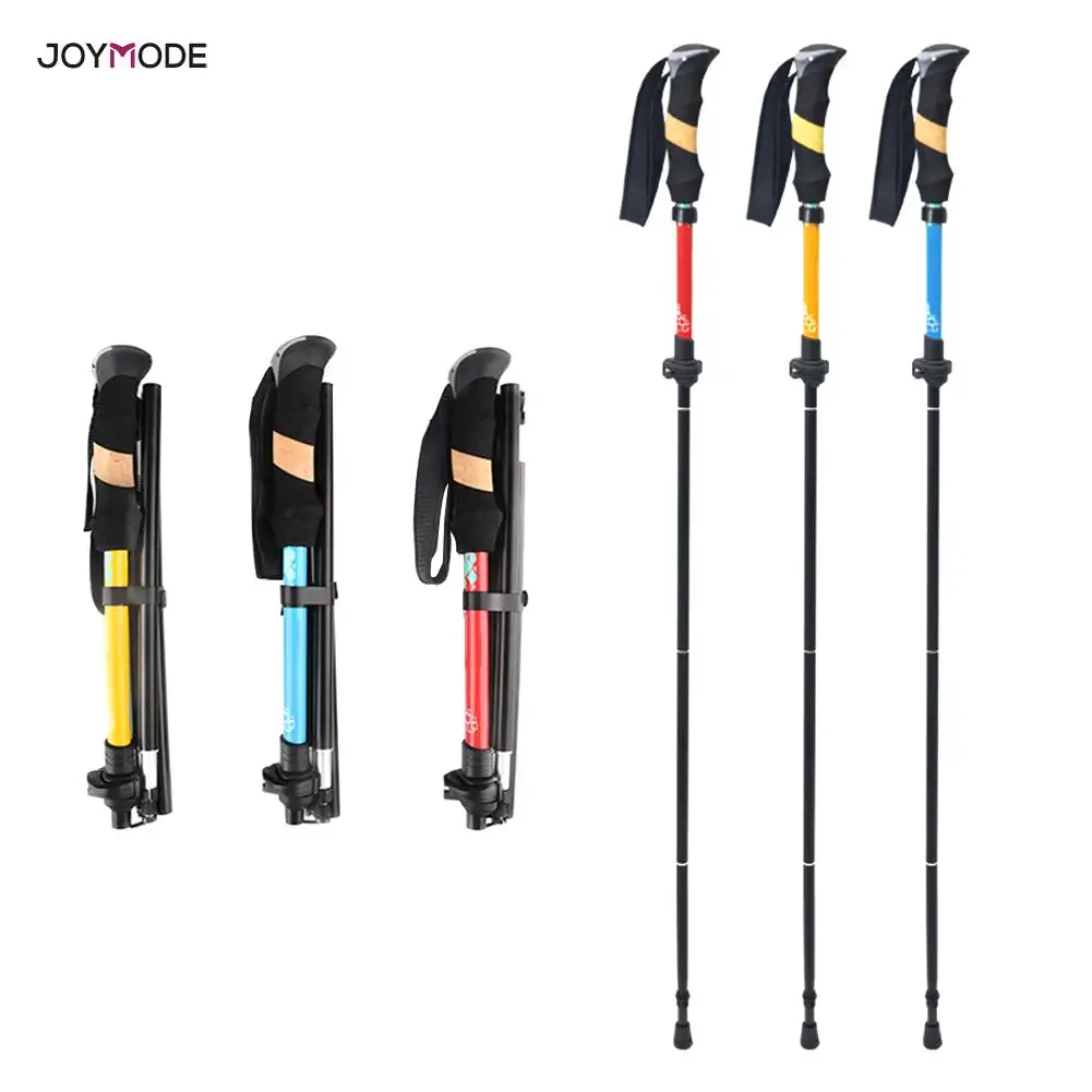 JOYMODE трость телескопическая дубинка походные треккинговые палки алюминиевый сплав металлический складной трость для пожилых людей костыли Полюс
