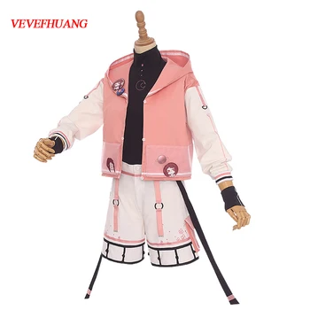 

VEVEFHUANG Anime! My Hero Academia Ochaco Uraraka Lovely Uniform Cosplay Costume Casual Fashion Daily Suit For Women Halloween