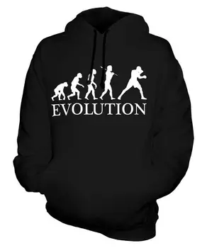 

Boxing Evolution Of Man Neutral Hooded Men's Women's Ladies' Gift Boxer Gloves women men clothes coat hoodie