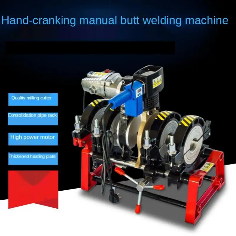 160 Manual Single and Double Column Hot Melt Machine Butt Welding Machine Pe Butt Welding Pipe Hot Melt Machine