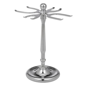 

Hot Men Razor Holder Stainless Shaving Brush Stand Safety Razor Holder with 4 Slots Male Shaver Stand Shaving Tool