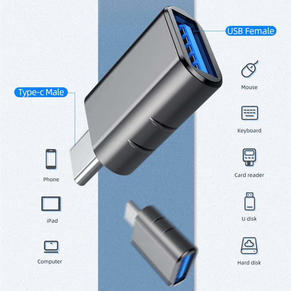 Конвертер USB OTG с портом Type-C адаптер 3 0 на C папа конвертер для Samsung S20 Xiaomi Mi 9 10