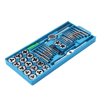 

40pcs Tap Die Set M3-M12 Screw Thread Metric Taps Wrench Dies DIY Kit Wrench Screw Threading Hand Tools Tap Wrench Tools New