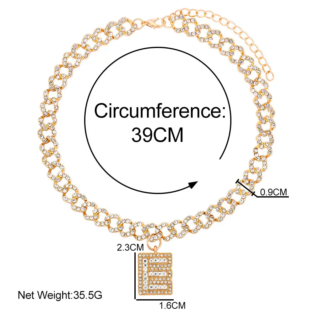 Miami Cuban Link Chain Men Iced Out Choker Necklace Jewelry