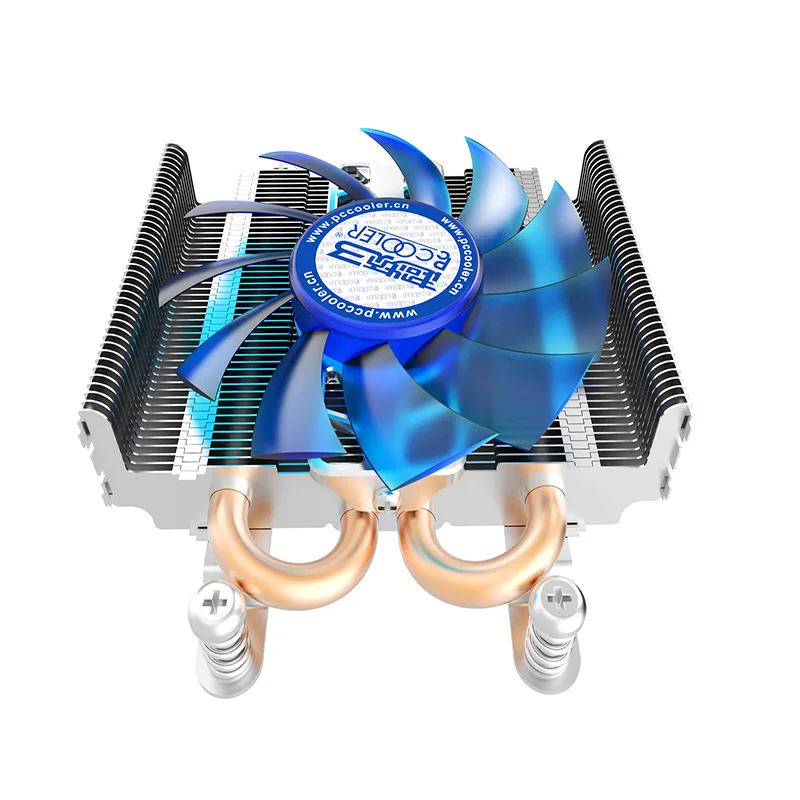 Pccooler S85 2 тепловым стержнем heat pipe ультра-тонкие 80 мм вентилятор с ШИМ-управлением для HTPC 1U мини Чехол все-в-одном вентилятор охлаждения для сокета Intel 775 115x Процессор кулер