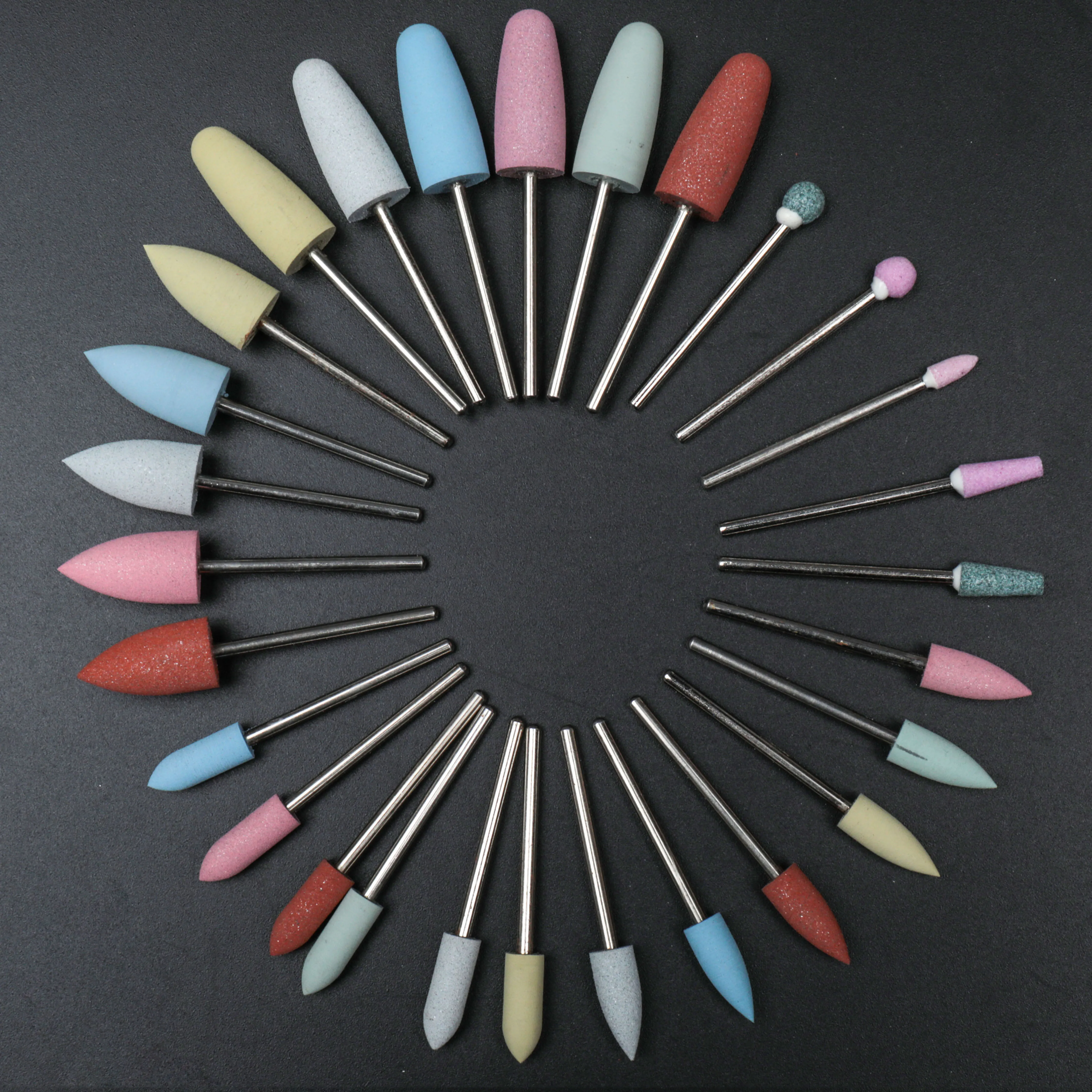 

Rubber Silicon Nail Drills Big Head Bit Nail Buffer Mills Rotary Burr Cuticle Cutter for Manicure Electric Tools