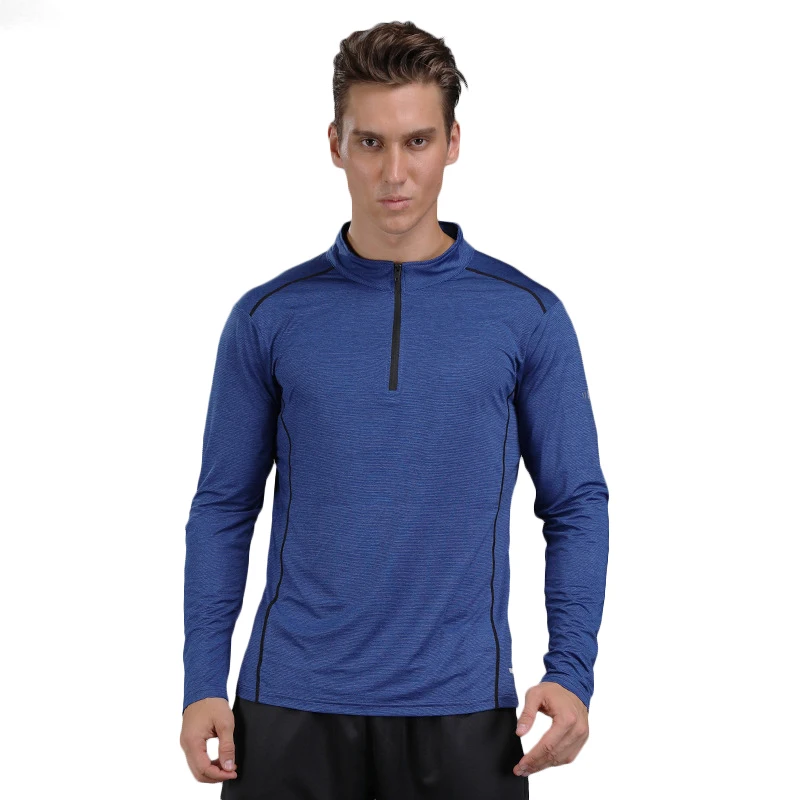 Spring and winter running long shirt men's quick-drying exercise compression sports gym workout outdoor climbing training