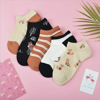 

2020 summer women's socks cartoon mesh boat socks cotton short tube women's socks sports casual socks new cotton women's socks