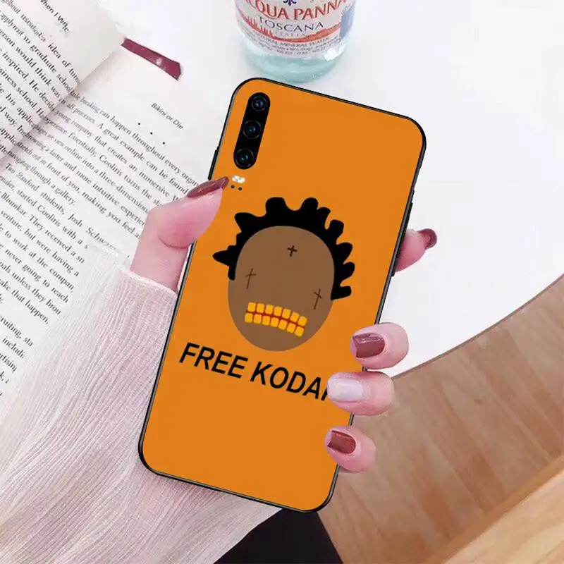PENGHUWAN Kodak Black Rapper Cover Black Soft Shell Phone Case for Huawei P30 P20 Mate 20 Pro Lite Smart Y9 prime 2019