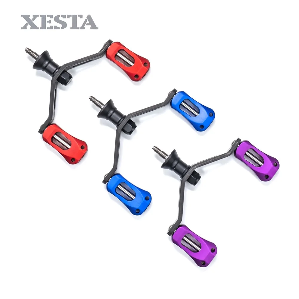 XESTA рыболовная ручка катушки Спиннинга пригодная для daiwa двойная из сплава Удочка