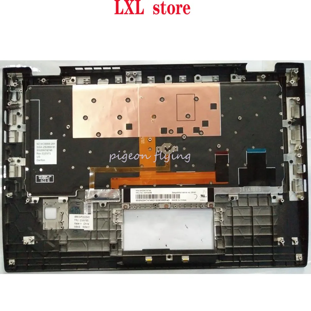 X1 карбоновая клавиатура 20FB, 20FC для Thinkpad 4th Gen с c-крышкой EUA US FRU 01AV217 01AV178 01AV193 01AV154 ТЕСТ ОК