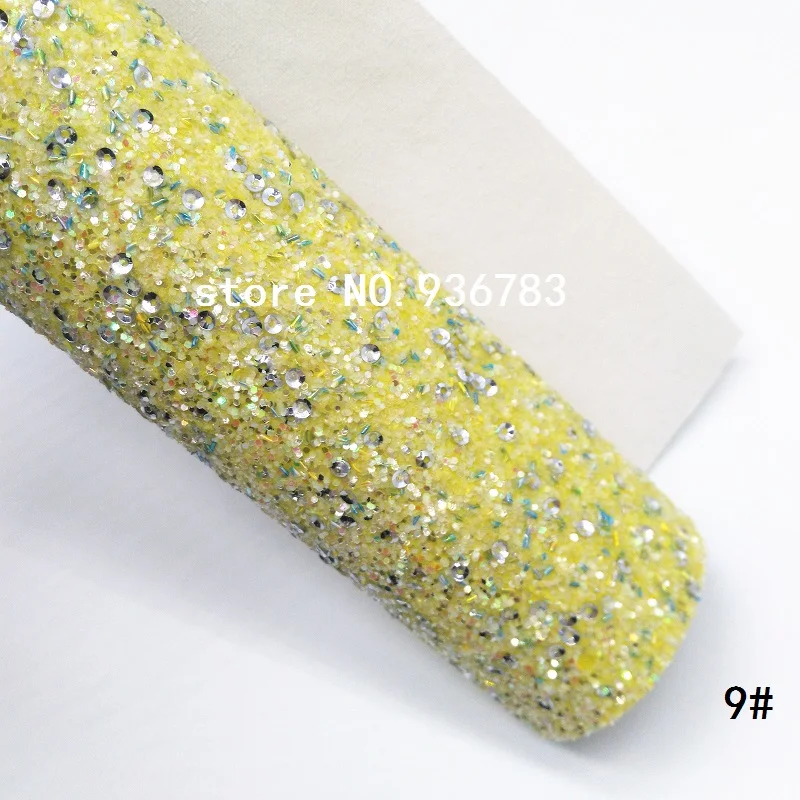 MQ093D 30X134 см мини Ролл блестящая ткань, блестящая кожа для изготовления бантов обувь сумки и обои - Цвет: 9