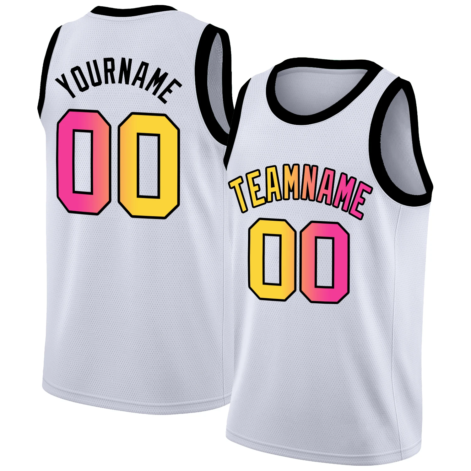 Round Neck Basketball Jersey Full Sublimation Team Name/Number Breathable Training Athletic Shirts for Male/Lady/Kids