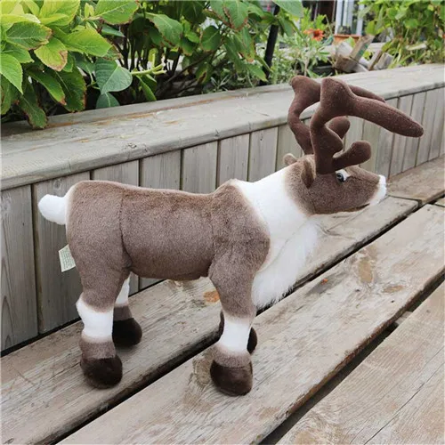 Fancytrader 18'' Simulation Reindeer Plush Toy Soft Stuffed Sika Deer Doll Wapiti Moose Elk Toy Christmas Gift Home Deco 45cm (4)