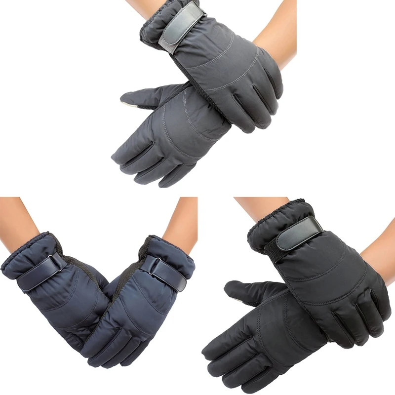 Зимние лыжные перчатки плюс бархатные толстые теплые велосипедные лыжные перчатки