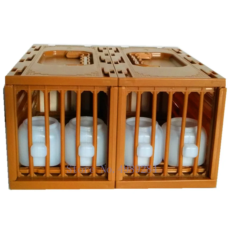 

Creative Birdcage Plastic Splice Portable Transport Parrot Bird House Pet Display Storage Bird Pet Supplies Plastic Cage Kages
