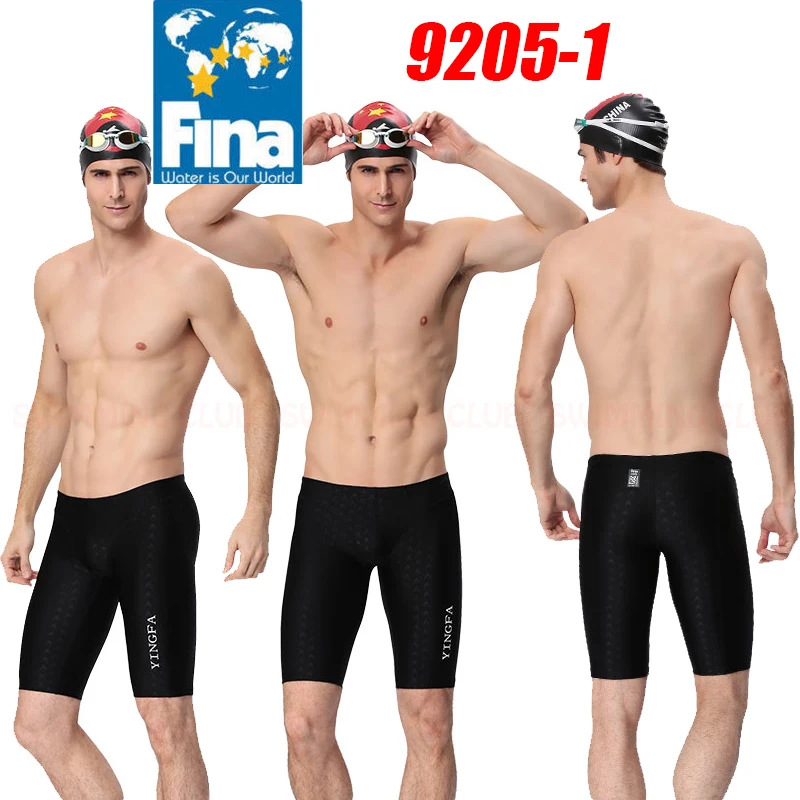 YINGFA MEN'S BOYS 9205 COMPETITION TRAINING RACING JAMMERS PROFESSIONAL SWIMMING TRUNKS ALL SIZE