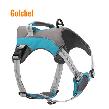 

Dog harness night reflection rope nylon handle adjustable vest Harness for small medium large dogs