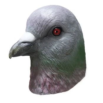 

Dove Mask, Pigeon Mask Halloween Costume Party Latex Animal Bird Head Mask