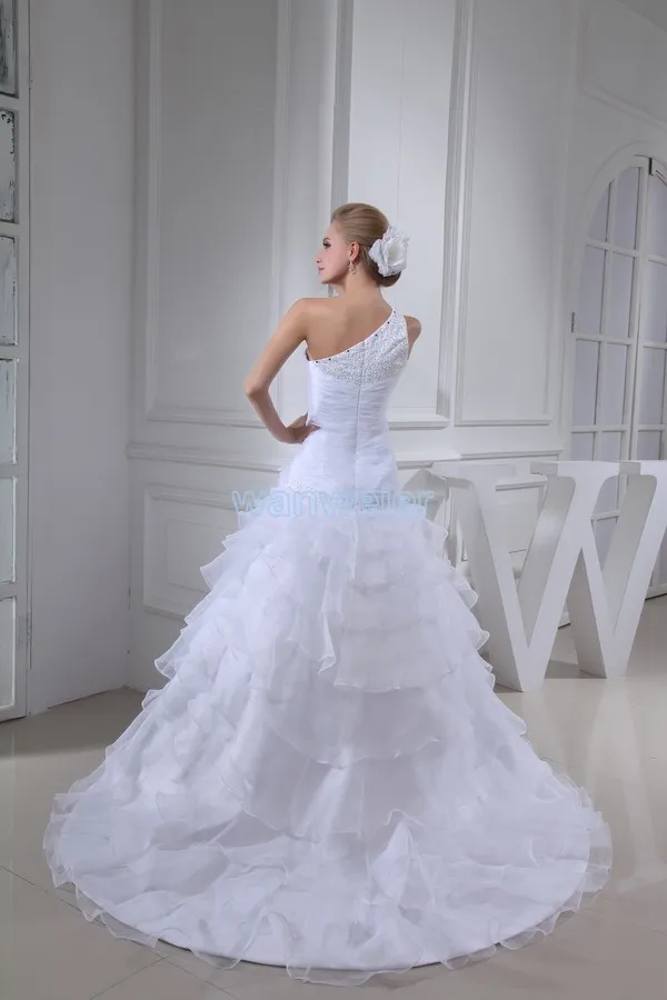 free shipping hot sale ball gown new design fashion one shoulder sweetheart crystal custom size/color mother of bride dress