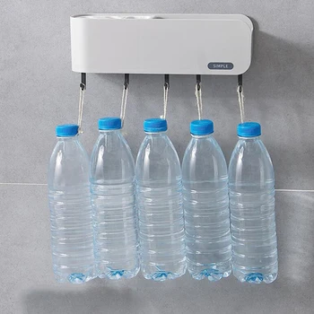 

Non-Perforated Toothbrush Toothpaste Shelf Bathroom Wall-Mounted Wash Cup Holder Set Storage Rack