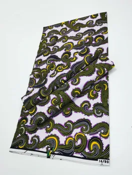 

High Quality African Wax Prints Fabric 100% Cotton Golden Wax Fabric for Clothes Ankara Fabrics for Party Dress
