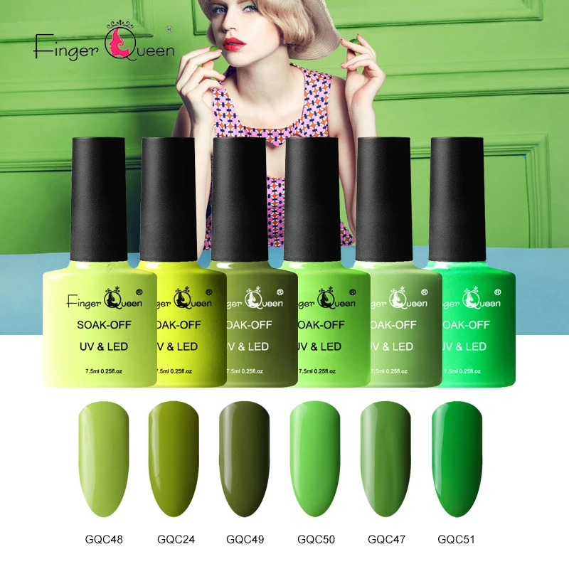 Набор гель-лаков Fingerqueen UV Vernis полуперманентный праймер верхнее покрытие 7,5 мл полигель-лак для ногтей маникюр Гель-лаки для ногтей
