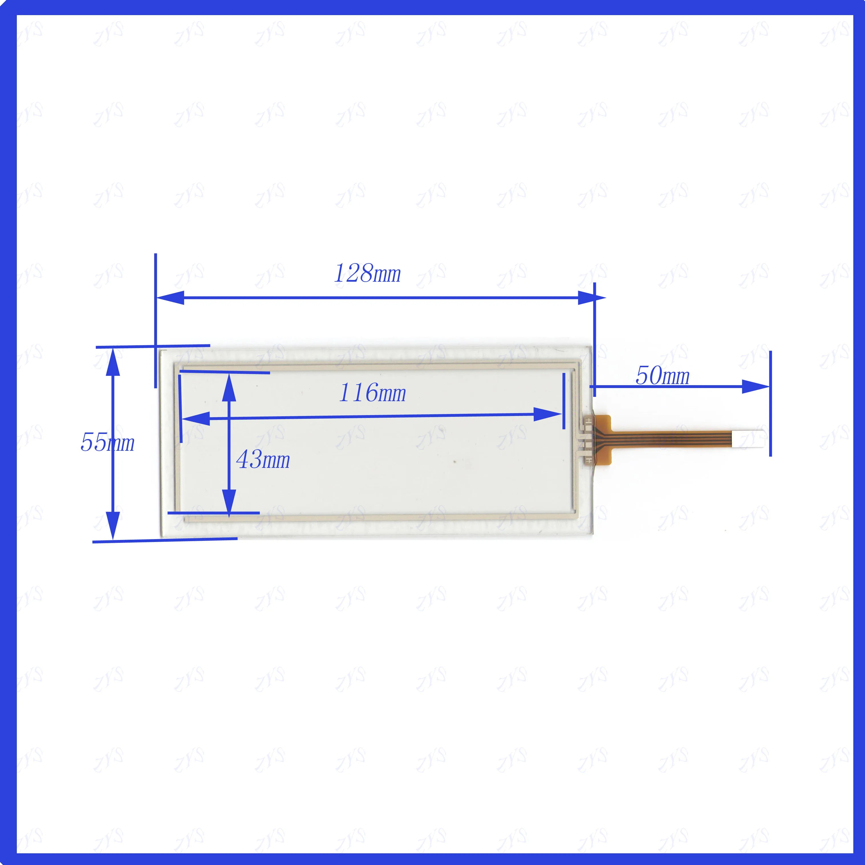 

ZhiYuSun 5PCS/LOT KDT-4449 128*55mm TestedTouch Panel Digitizer 128*55 for Car DVD this is compatible