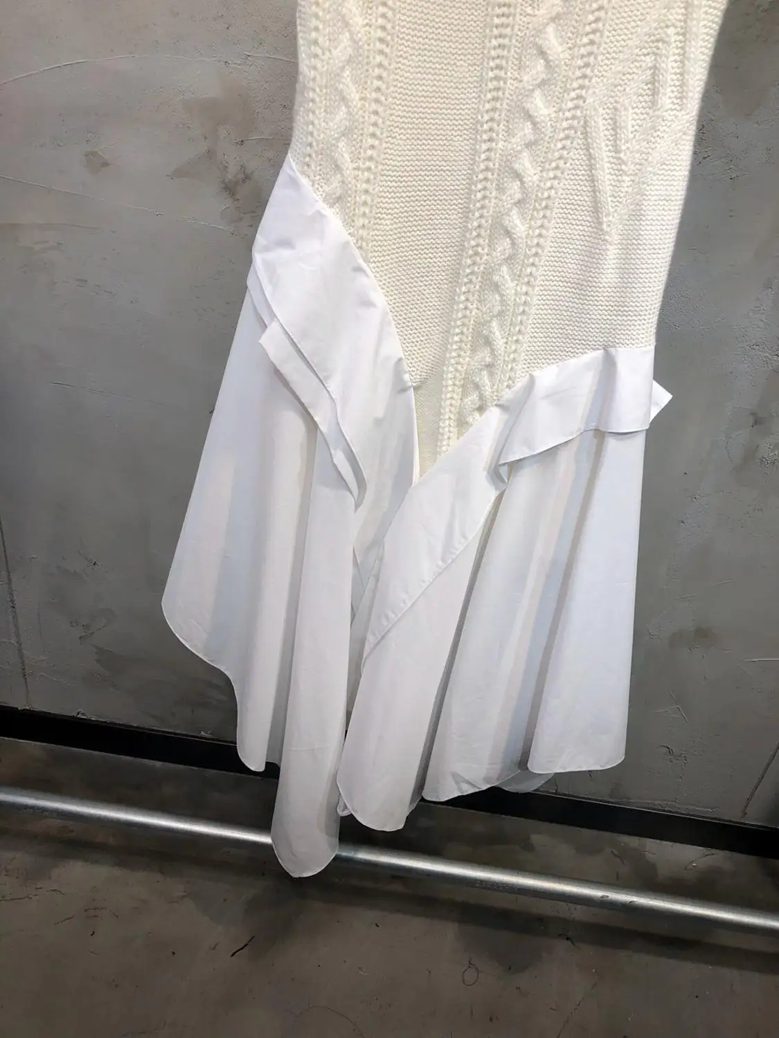 2019FW winner Новая женская вязаная Лоскутная юбка Женская Асимметричная юбка миди 2 цвета ddxgz2