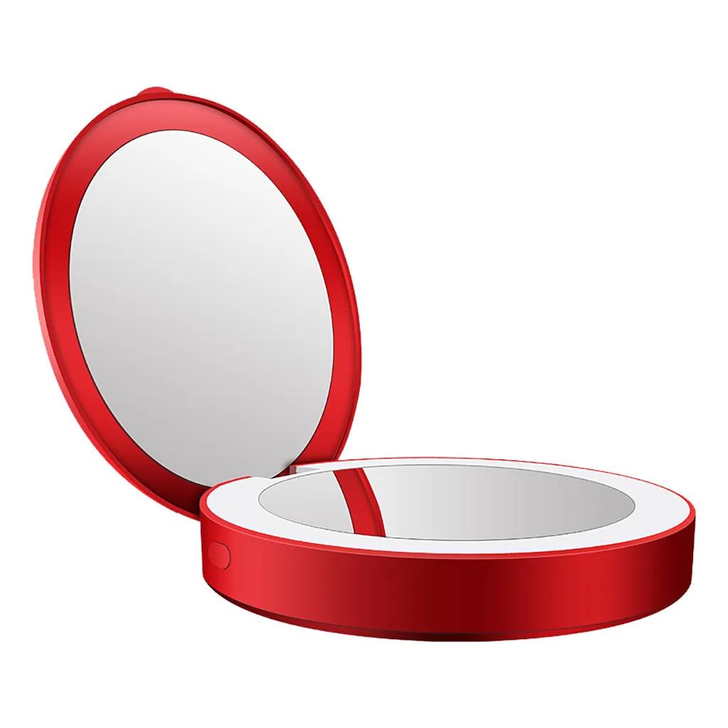 

Makeup Mirror Magnifying Mirror With Two Suction Cups Cosmetics Tools Round Mirror Mini LED Travel Makeup Mirror Aug