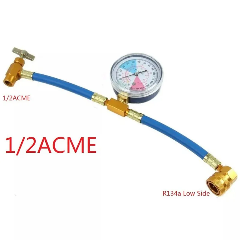 Balight 1 шт. R134A зарядный шланг перезарядки измерительный адаптер хладагент кондиционер Горячая измерительная Автомобильная труба