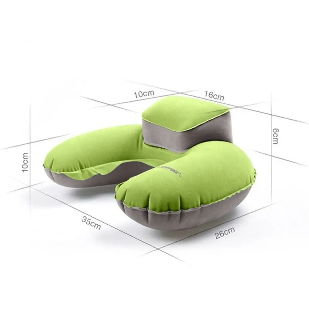 Надувная подушка для путешествий, складная u-образная подушка для шеи, дорожная подушка для шеи, медленный отскок, подушка для деловых поездок на большие расстояния