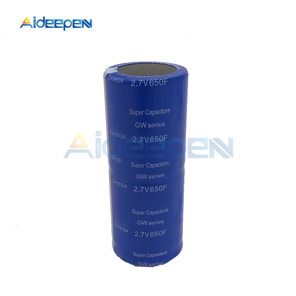 6 шт./компл. сверх яркий конденсатор 2,7 V 650F 4 Pin 2.7V650F супер конденсатор с защитной платой для Автомобильная стереоколонка батареи