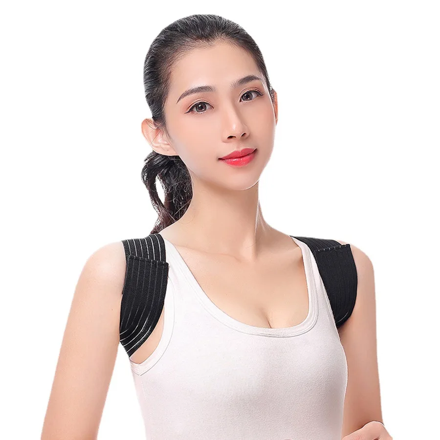 Free shipping Adult Correction Back Straightener Open Shoulder Spine Posture Strap slimming body shaper breathable adjustable comfort back posture corrector strap back brace hunchback corrector clavicle shoulder belt