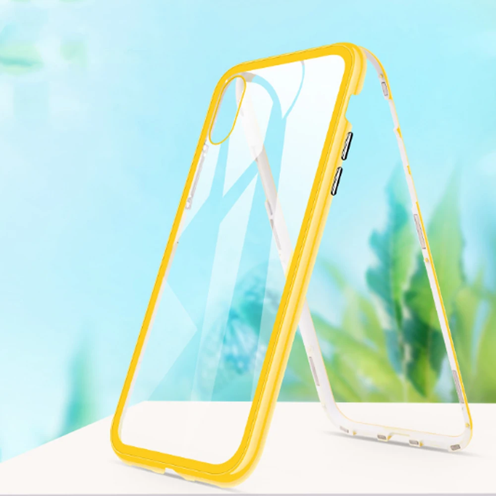 Magnetic Flip Case For Samsung S10 S10+ S10e Transparent Metal Frame Magnet Tempered Glass Phone Back Cover Screen Protector | Мобильные