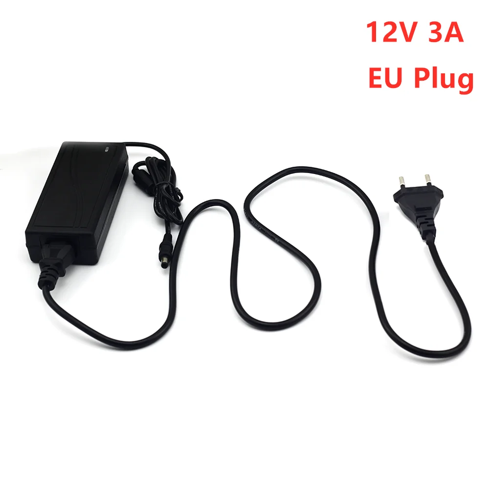 12V 3A DC адаптер переменного тока 100-240V адаптер конвертер зарядное устройство источник питания ЕС вилка