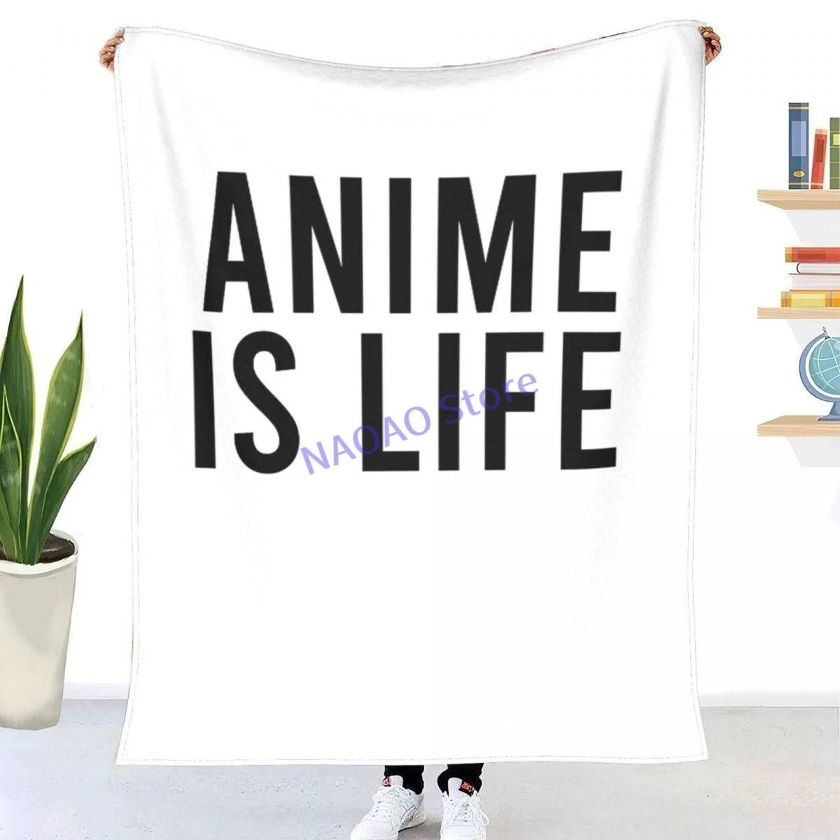 Anime Is Life, Anime Lover, Gift For Anime Fan, Anime Otaku, Anime  Enthusiast, Geek Throw Blanket Sheets on the bed Blankets on|Blankets| -  AliExpress