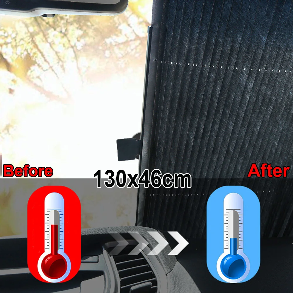 

Replacement Retractable Curtain Accessory Car Protection Front Windshield