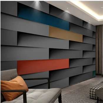

Custom any size photo 3d stereoscopic wallpaper 3d murals wallpaper for living room grey brick 3d stereo wallpapers