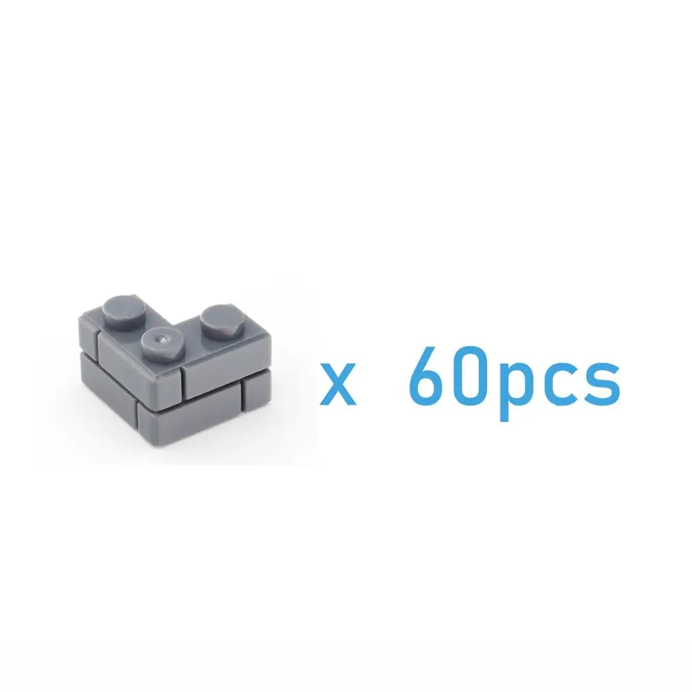 60pcs DIY 빌딩 블록 두꺼운 벽 피규어 벽돌 1 + 2 도트 교육 크리 에이 티브 크기 어린이를위한 98283 장난감과 호환 가능