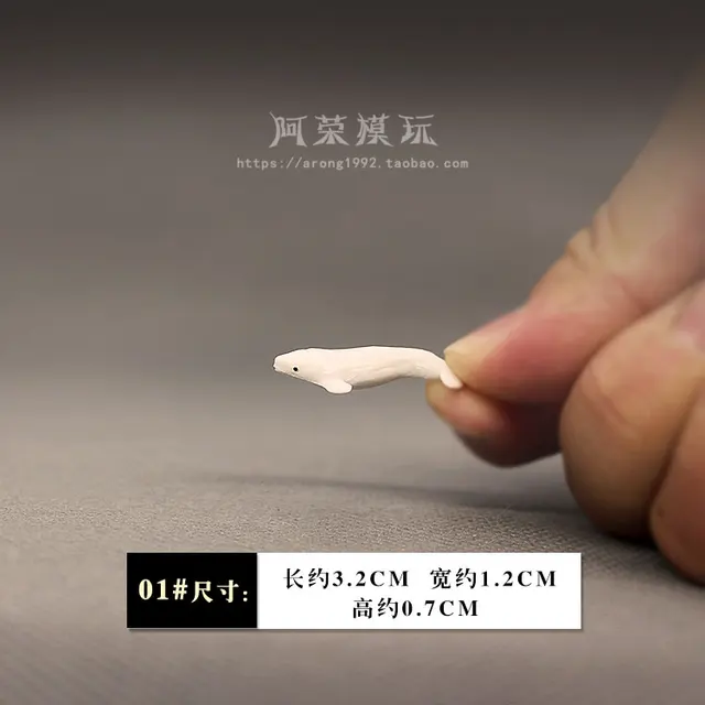 Simulation Ocean Animal Model Small Beluga Sperm Whale Sea Turtle Aquarium Miniature Decor Fish Tank Accessories Figurines Toys 6