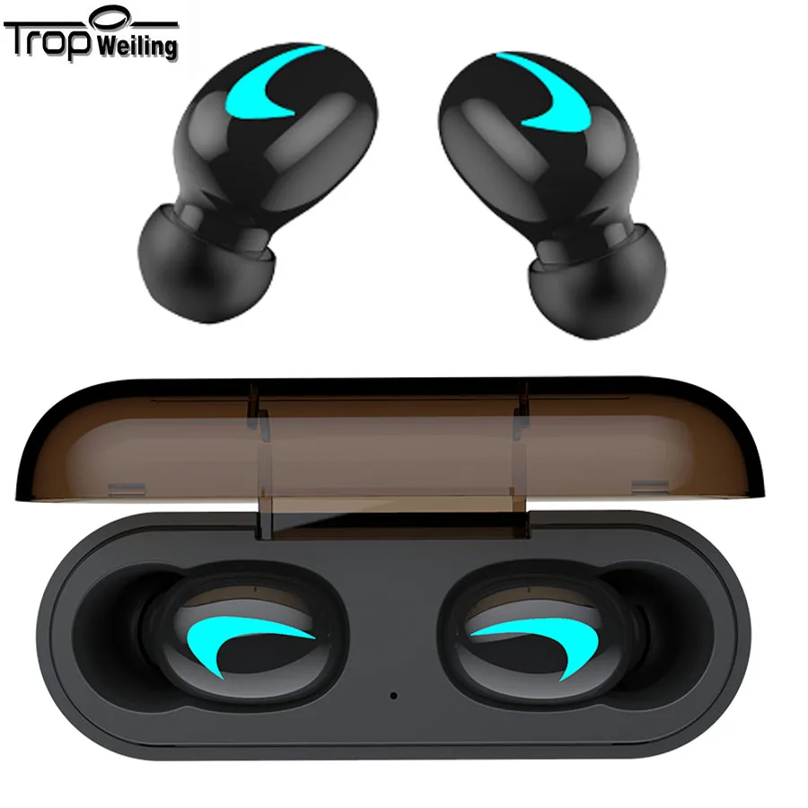 

Trop Weiling Wireless Bluetooth Headsets PK Redmi Airdots Earbuds Wireless Earphone with Mic for iPhone Xiaomi Huawei Samsung
