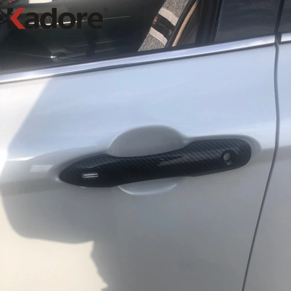 Внешняя крышка ручки двери из углеродного волокна для Toyota Camry XV70 2017 2020 Corolla 2019 2021