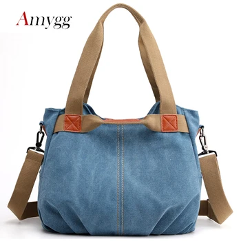 

14 Colors Large Capacity Women Handbags High Quality Canvas Multifunction Ladies Shoulder Bags Classic Women Crossbody Bags