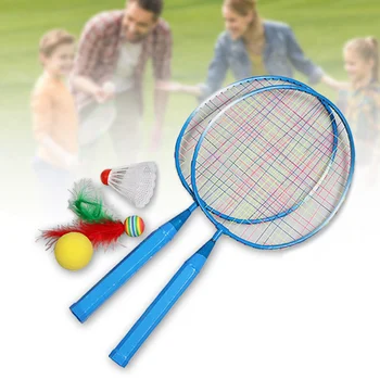 

1 Pair Children Tennis Badminton Rackets Ball Set Sports Family Game Toy Kids Badminton Rackets S7JN
