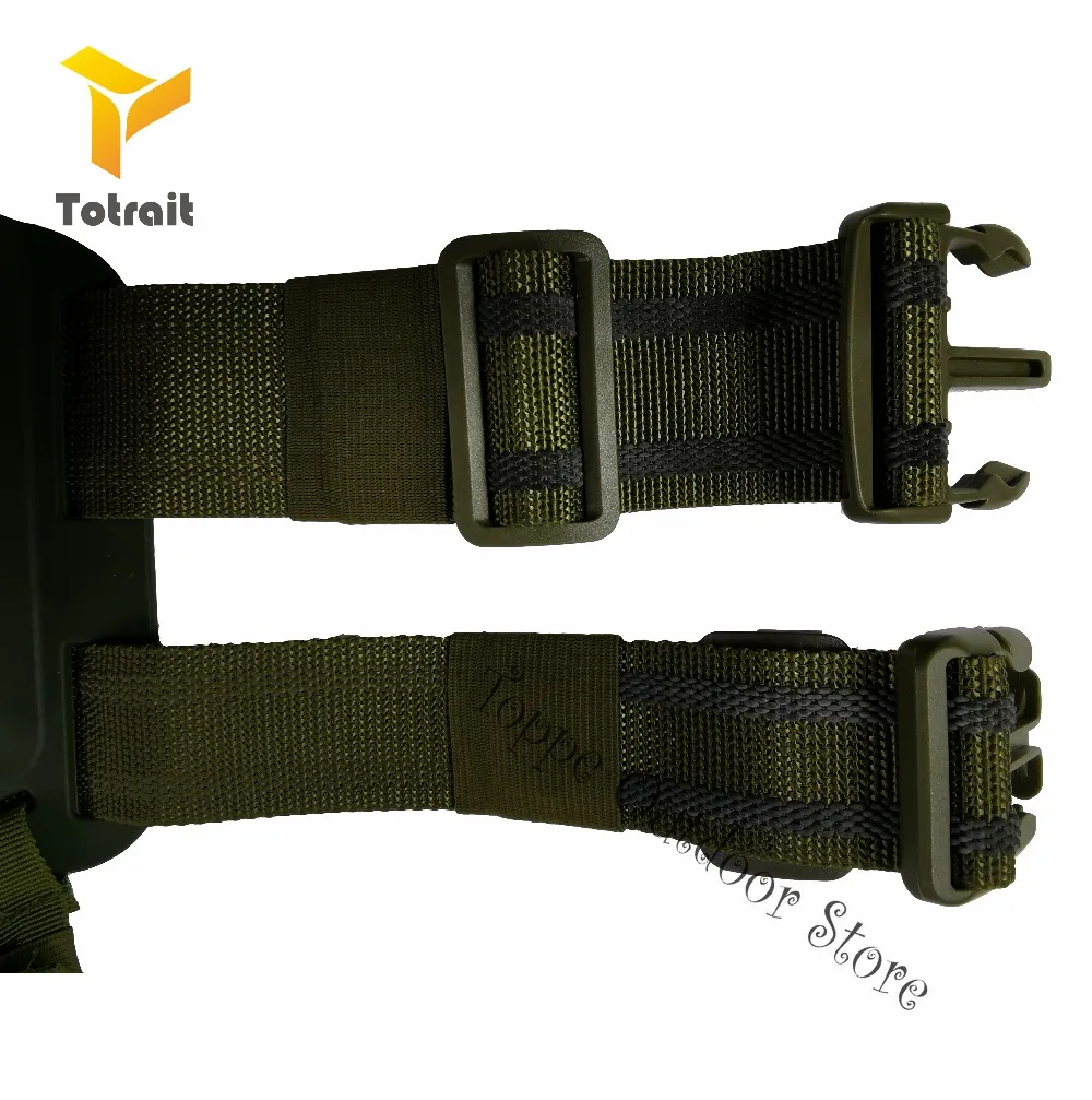 TOtrait CQC Tactical Drop Leg Thigh Platform Pistol Airsoft Military Hunting Gun Case Fit Glock/1911/M9/P226/Sig/USP Leg Holster