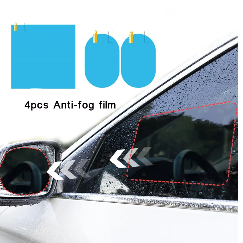 4 шт. зеркало заднего вида защитная пленка противотуманная фара окно