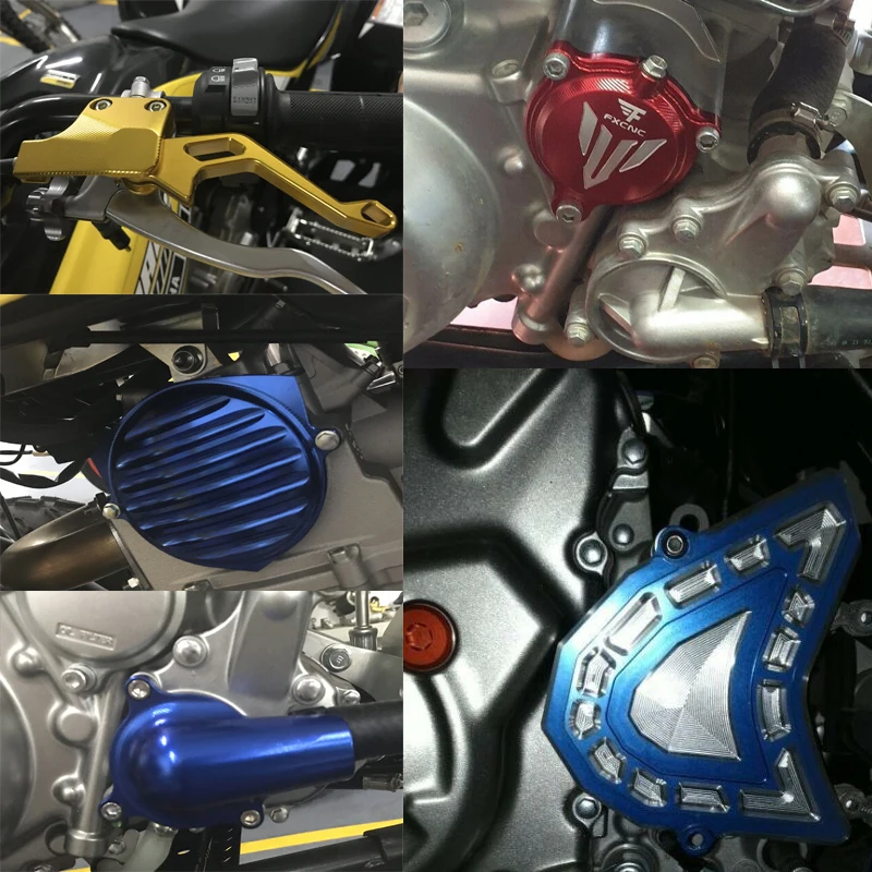 For Yamaha YFM700R Raptor YFM 700R 700 Brake Clutch Lever Engine Guard Cover Water Pump Gas Cap Oil Dipstick ATV Accessories